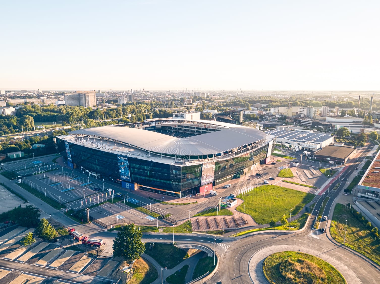 The best football city breaks in Europe for an obscure weekend - KAA Gent's stadium, the Ghelamco Arena