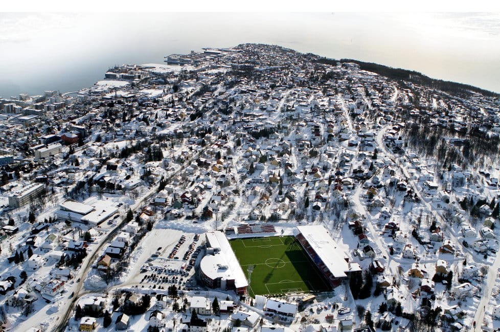 Tromsø IL stadium, Alfheim Stadion, in Norway - The best football city breaks in Europe for an obscure weekend