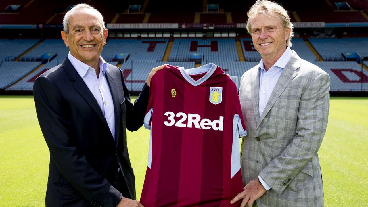 Aston Villa's American owners Wesley Edens and Nassef Sawiris (V Sports)