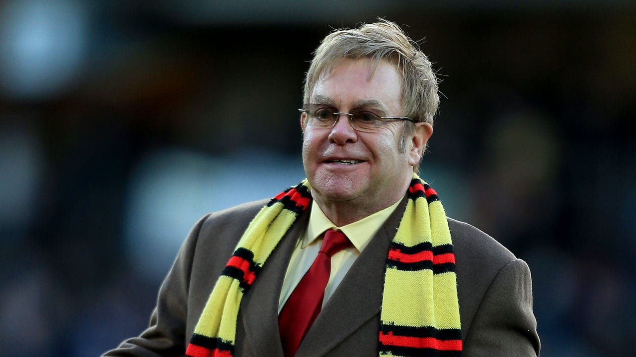 Celebrities who own football clubs - Watford FC is part-owned by Elton John