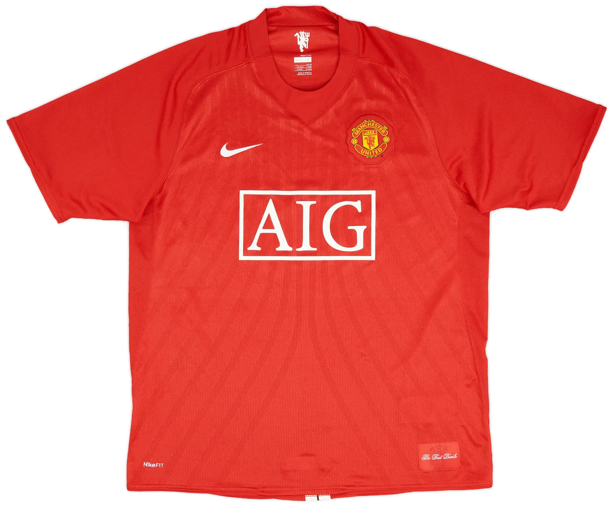 Buy an authentic Cristiano Ronaldo CR7 Manchester United retro kit online - 2007-2009 Nike Home Kit